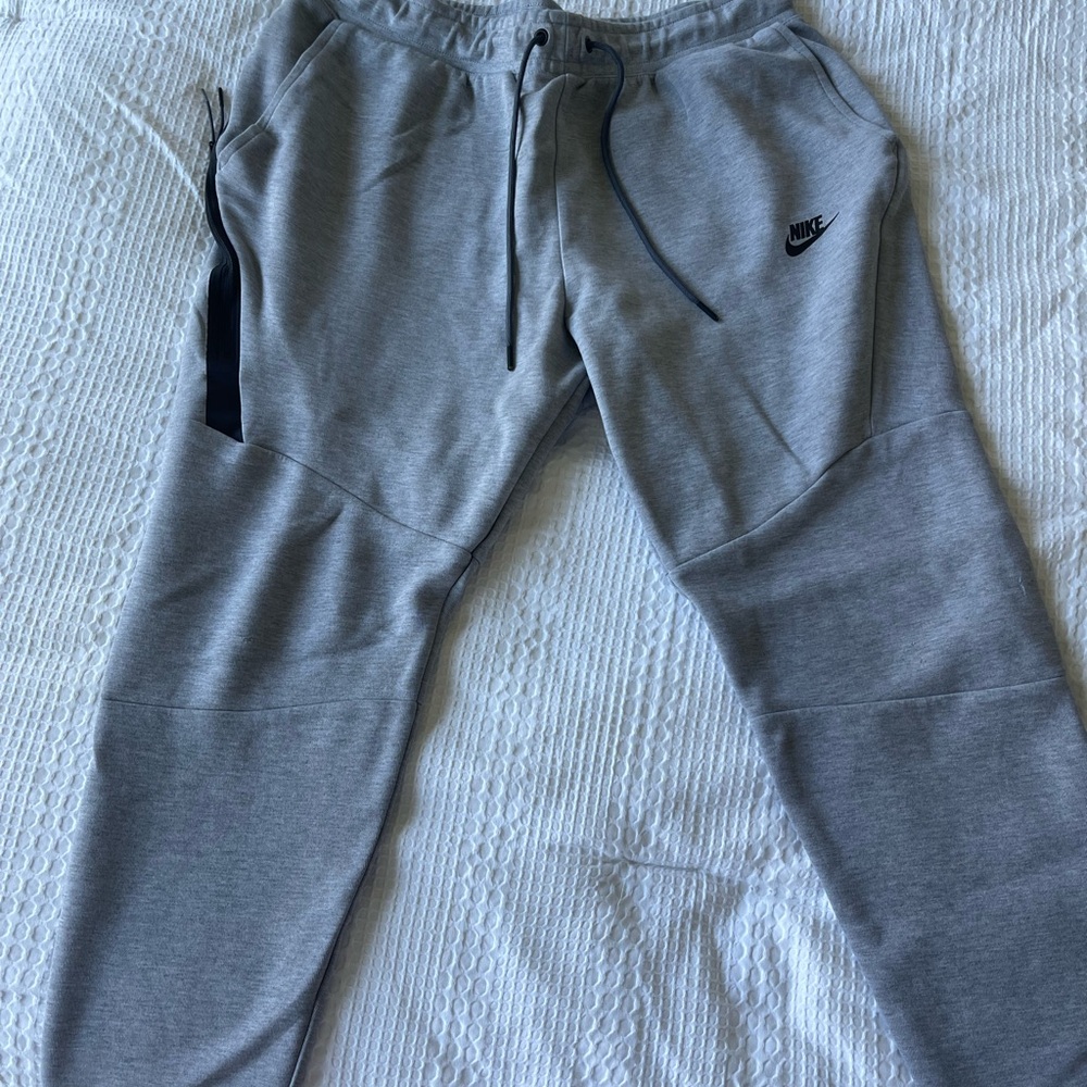 Nike Light Gray Sweatpants with Black Swoosh